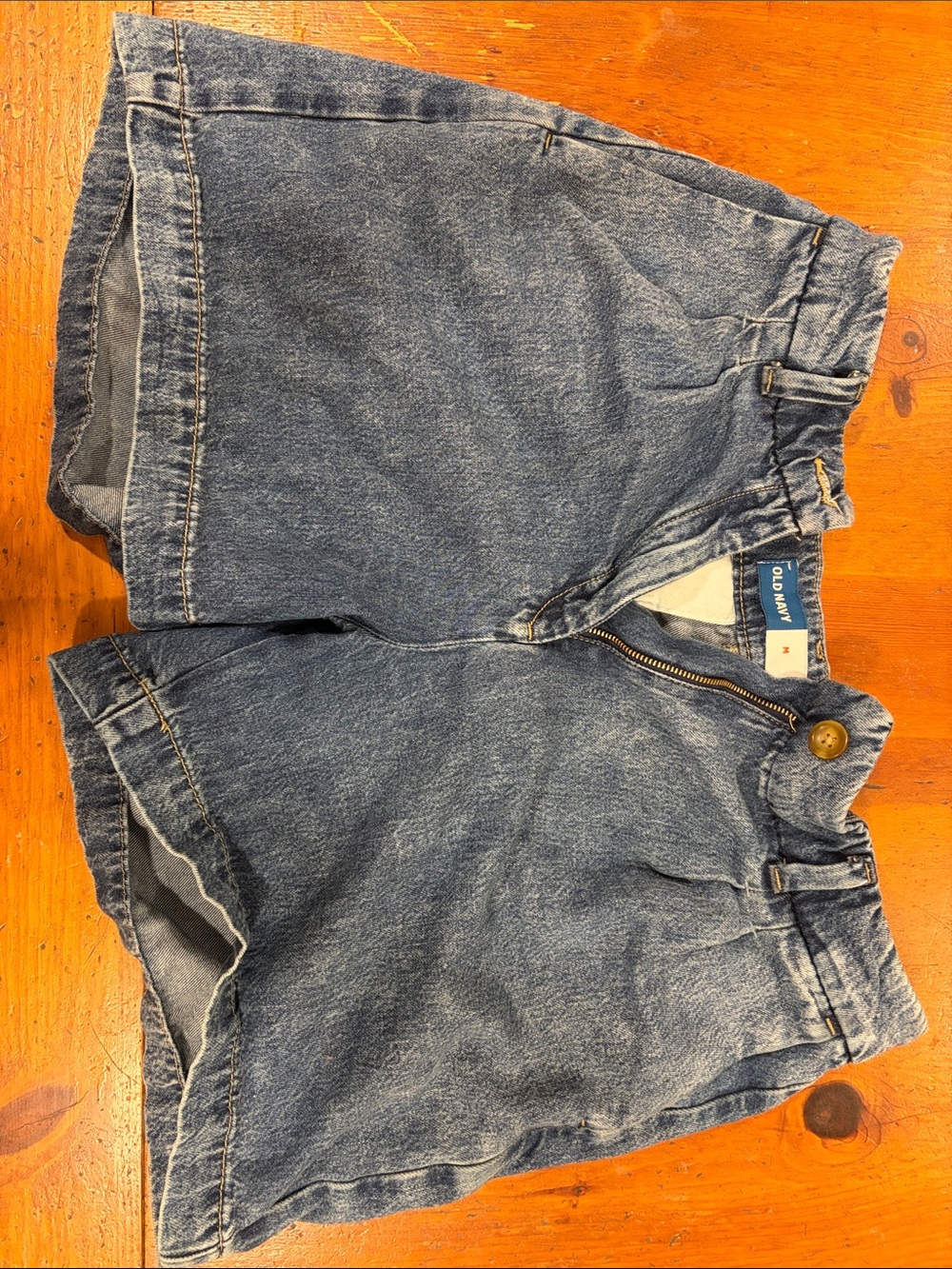 Old Navy Blue Denim High-Waist Jean Shorts
